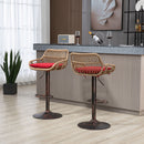 Modern Swivel Bar Stools Adjustable Counter Chairs With Footrest (Set of 2) by HouseOfZazla