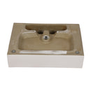 30" Bathroom Console Sink with Overflow, Ceramic Console Sink White Basin Black Legs
