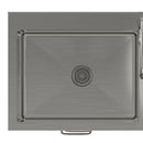 Darwin - Laundry Utility Sink And Cabinet With Dual Sinks, Pull Out Faucet - White