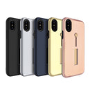 Finger Strap Phone Case for iPhone X Drop-protection Finger Ring Rugged Phone Case with Kickstand Dual Layer Case