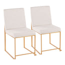 Fuji - Contemporary Stylish Frame, High Back Dining Chair (Set of 2) by HouseOfZazla