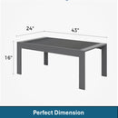 Modern Rectangle Outdoor Coffee Table by HouseOfZazla