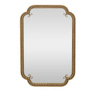 Gold Irregular Beaded Metal Framed Wall Mirror - Large