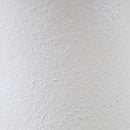 Textured Ceramic Table Lamp with Fluted Fabric Shade - White