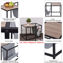 End Table Side Accent Metal Magazine Organizer
