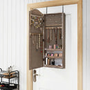 Wall/Door Mounted Jewelry Armoire Cabinet with Mirror by LJGDeals
