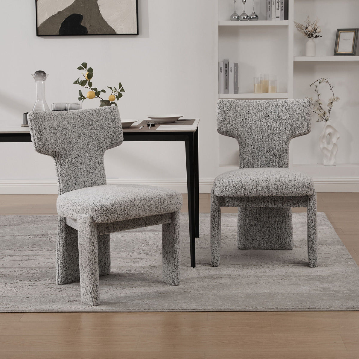 Armless Curved Back Accent Chairs, photo 40 of 40
