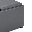 Avalon - Square Coffee Table, Storage Ottoman by HouseOfZazla