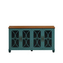 Elegant 4 Door Cabinet With Tempered Glass Doors by HouseOfZazla