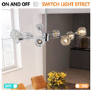 28" Modern Crystal Chandelier With 9 Lights
