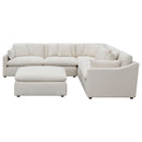 Greeley - 6 Piece Upholstered Modular Sectional Sofa - Ivory by HouseOfZazla