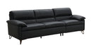 Eilene - Top Grain Leather Sofa - Black by HouseOfZazla