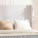 Hayden - Upholstered Wingback Bed With Tall Headboard by HouseOfZazla