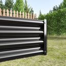 Raised Garden Bed Kit - Metal 7.6x3.7x0.98 ft Black by HouseOfZazla