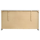 Dulcey - 6 Drawer Dresser With Accents, Bedroom Storage - Gloss White by HouseOfZazla