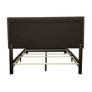 Queen Bed With Nailhead Trim - Charcoal by HouseOfZazla