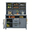 TOPMAX Large Fir Wood Potting Bench