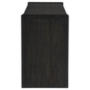 Leandro 2-drawer Home Office Writing Desk Burnished Black