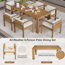 TREXM 7-Piece Patio Dining Table Set for 6