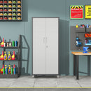 Metal Garage Storage Cabinet With Wheels Heavy Duty Tool Storage Cabinet - Brushed Nickel by HouseOfZazla