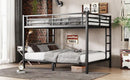 Metal Queen Over Queen Bunk Bed for Teens and Adults by HouseOfZazla