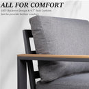 All-Weather Loveseat Sofa With Thick Cushions by HouseOfZazla