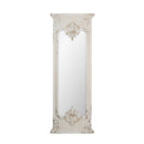 Full Length Mirror With Solid Wood Frame, Floor Mirror For Living Room Bedroom Entryway - White by Unique Piece Furniture