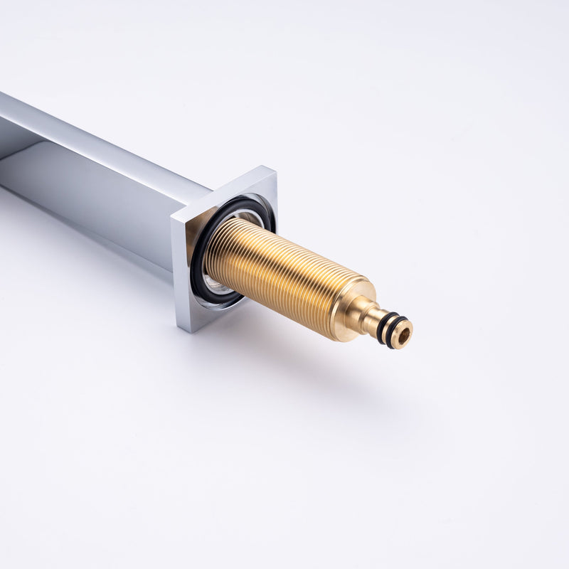 8 inch Widespread Bathroom Faucet Matte Black Bathroom Faucets for Sink 3 Hole Brass 2 Handle Lavatory Square Faucet Modern rv Bathroom Faucets