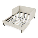 Upholstered Platform Bed Frame With 2 Storage Drawers And Adjustable Sofa Bed by HouseOfZazla