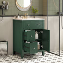 Bathroom Vanity With Basin, Rectangular Cabinet With 2 Drawers And Soft Closing Door by Unique Piece Furniture