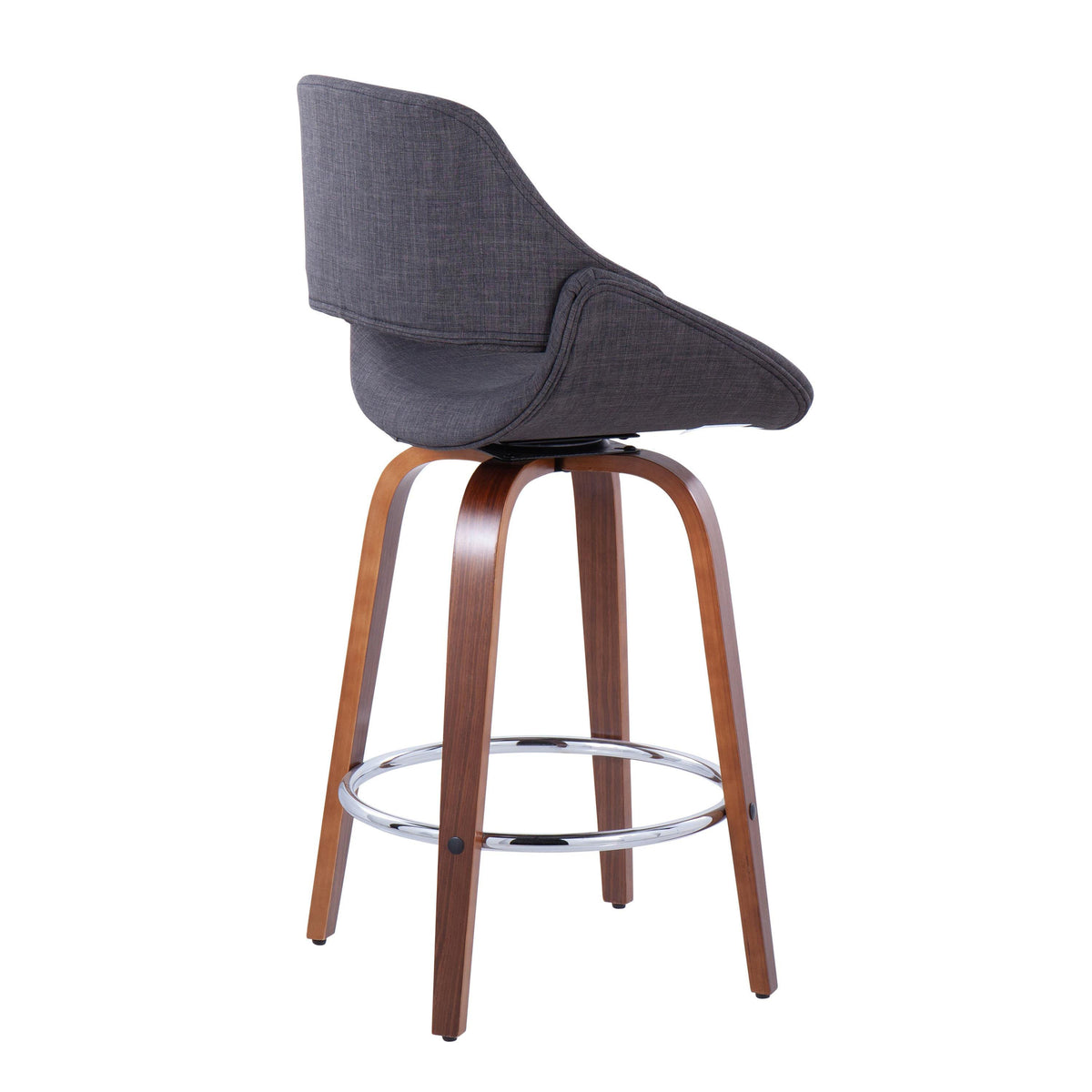 26" Mid-Century Modern Fixed-Height Counter Stool, photo 4 of 5