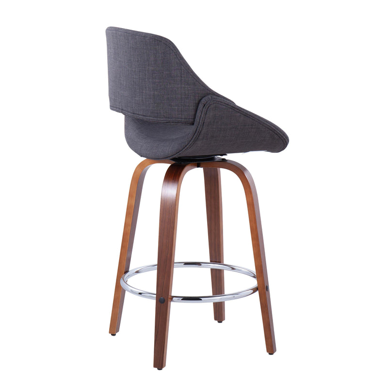 26" Mid-Century Modern Fixed-Height Counter Stool, photo 4 of 5
