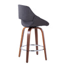 26" Mid-Century Modern Fixed-Height Counter Stool