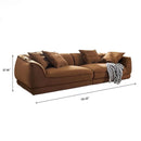 Nordic Modern Sofa With Removable Pillowcase, High Density Sponge Filling, 4 Throw Pillows by Unique Piece Furniture