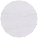 Jason 3-piece Round White Marble Coffee Table Set Honey Brown