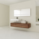 Modern Wall Mounted Bathroom Vanity With Resin Sink And Soft Close Drawer by Unique Piece Furniture
