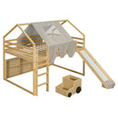 Loft Bed With House Shaped Frame And Tent by Unique Piece Furniture