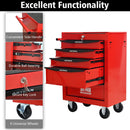 Rolling Metal Tool Chest With Drawers, Steel Storage Cabinet With Ball Bearing Slides by HouseOfZazla