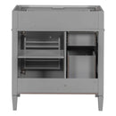 Bathroom Vanity With 2 Drawers And Tip-Out Drawer, Storage Cabinet by Unique Piece Furniture