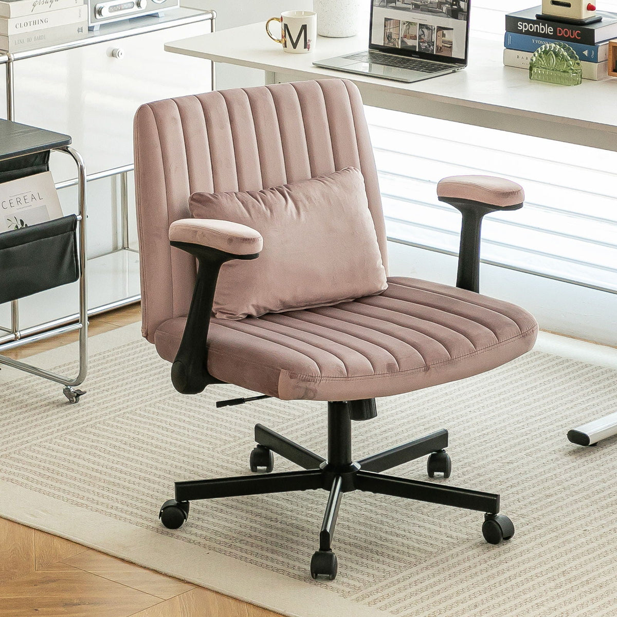 Criss Cross Armrest Office Chair With Wheels, photo 32 of 40