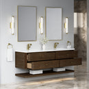 James Martin Allamari 72" Floating Double Bathroom Vanity, Sable