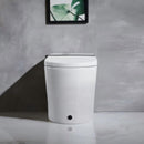 Smart Toilet With Bidet Seat Built In, Auto Open / Close Seat, Foot Sensor, LED Display - White by HouseOfZazla