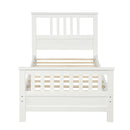 Platform Bed With Paneled Headboard And Footboard