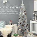 HOMCOM 6' Artificial Pencil Christmas Tree