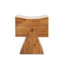 Nico - Stool Ottoman - Brown by HouseOfZazla