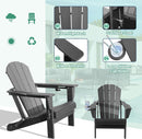 Adirondack Chairs Set of 2 - Plastic HDPE with Cup Holder by HouseOfZazla