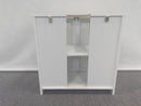 Louvered Double-Door Floor-Standing Bathroom Vanity