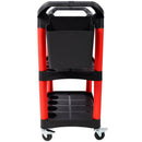 3 Tier Rolling Auto Detail Cart With Wheels