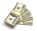 Money Prop - Series 2000 $100's Aged-Look $50,000 Blank Filler 5-Stack Package