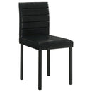 Garza Upholstered Dining Side Chair Black (Set of 4)